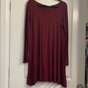 Burgundy Tunic Dress